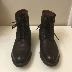 Johnston & Murphy Brown Leather  Shearling Ankle Boots Men’s 8.5 M  Memory  Foam Men main image 4